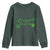 St. Patrick's Day Youth Sweatshirt Good Luck And Good Vibes Shamrock Coquette Bow