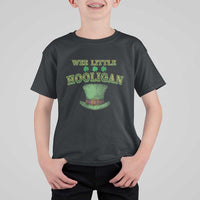Funny St. Patrick's Day T Shirt For Kid Wee Little Hooligan Shamrock Leprechaun Hat