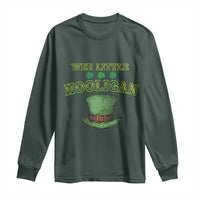 Funny St. Patrick's Day Long Sleeve Shirt Wee Little Hooligan Shamrock Leprechaun Hat