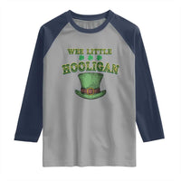 Funny St. Patrick's Day Raglan Shirt Wee Little Hooligan Shamrock Leprechaun Hat