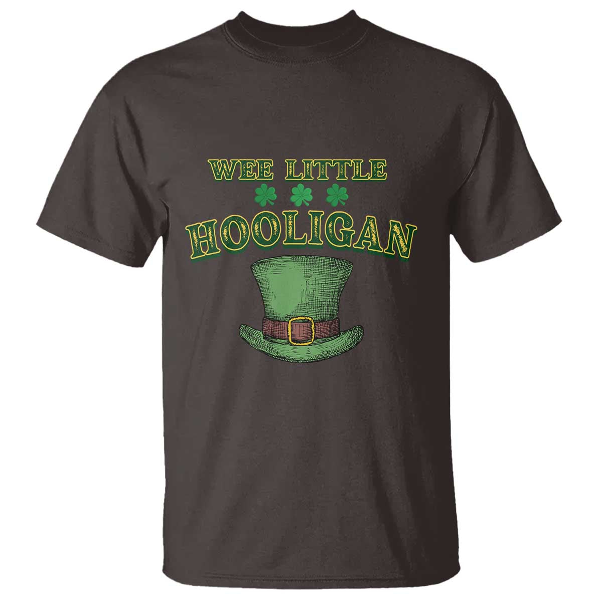 Funny St. Patrick's Day T Shirt Wee Little Hooligan Shamrock Leprechaun Hat