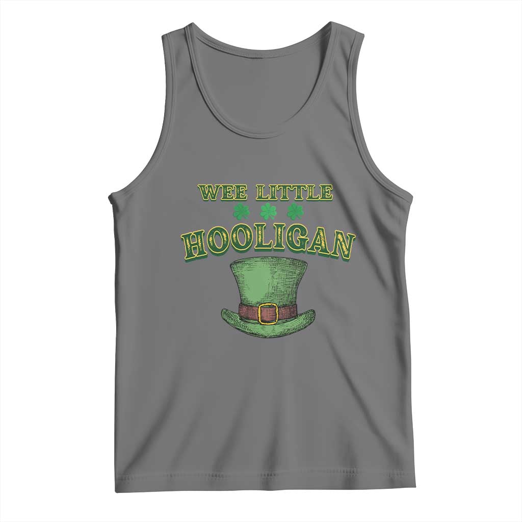 Funny St. Patrick's Day Tank Top Wee Little Hooligan Shamrock Leprechaun Hat