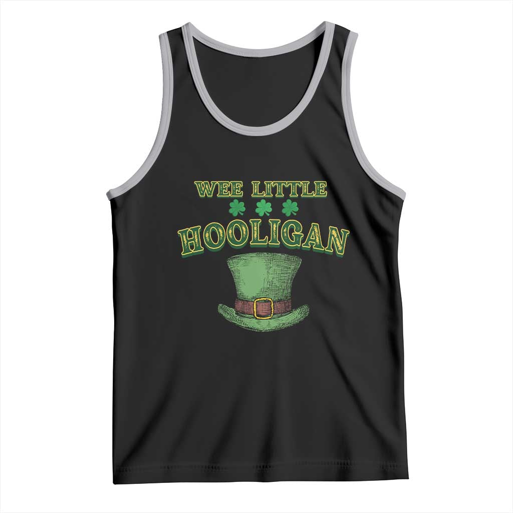 Funny St. Patrick's Day Tank Top Wee Little Hooligan Shamrock Leprechaun Hat