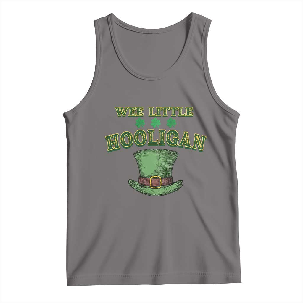 Funny St. Patrick's Day Tank Top Wee Little Hooligan Shamrock Leprechaun Hat