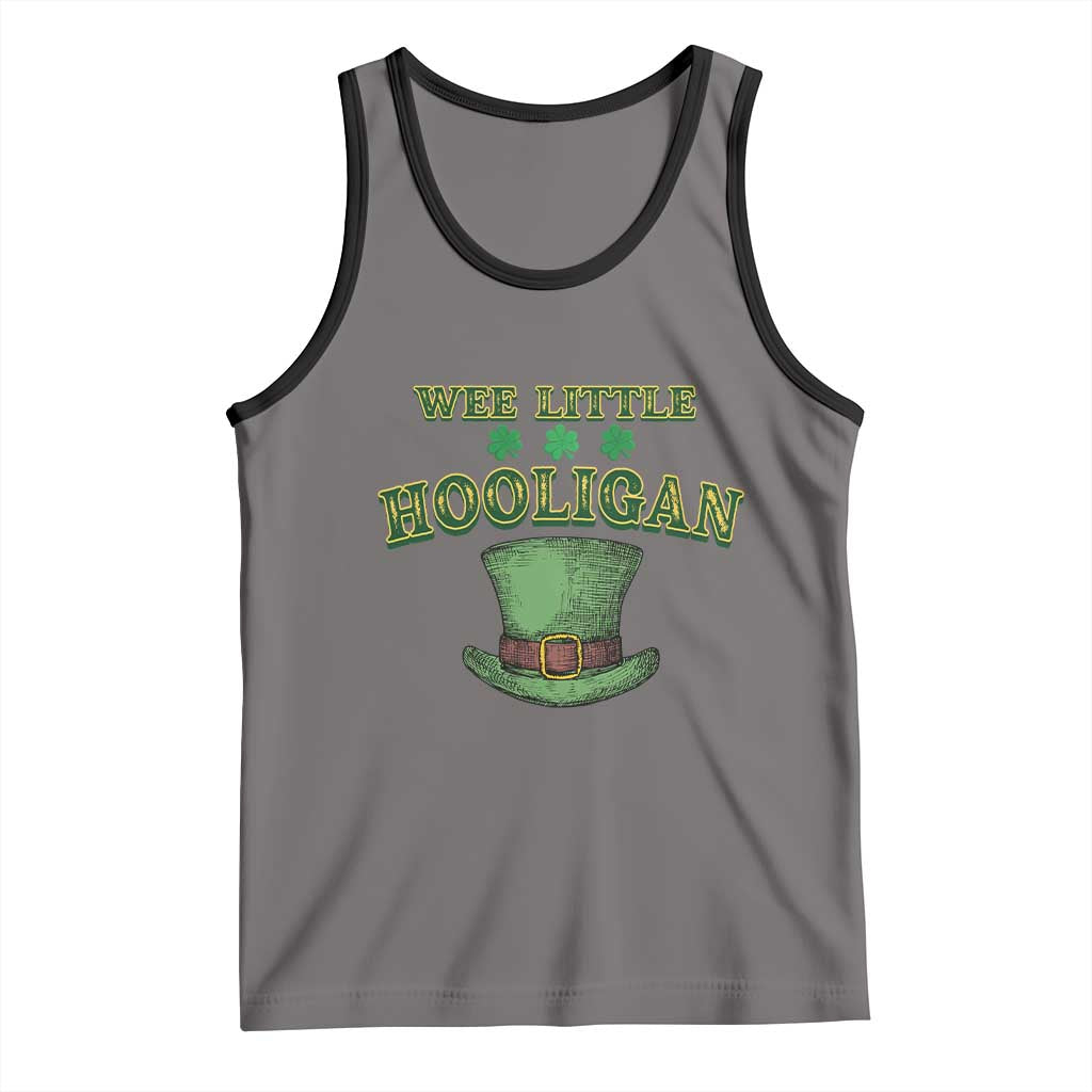 Funny St. Patrick's Day Tank Top Wee Little Hooligan Shamrock Leprechaun Hat