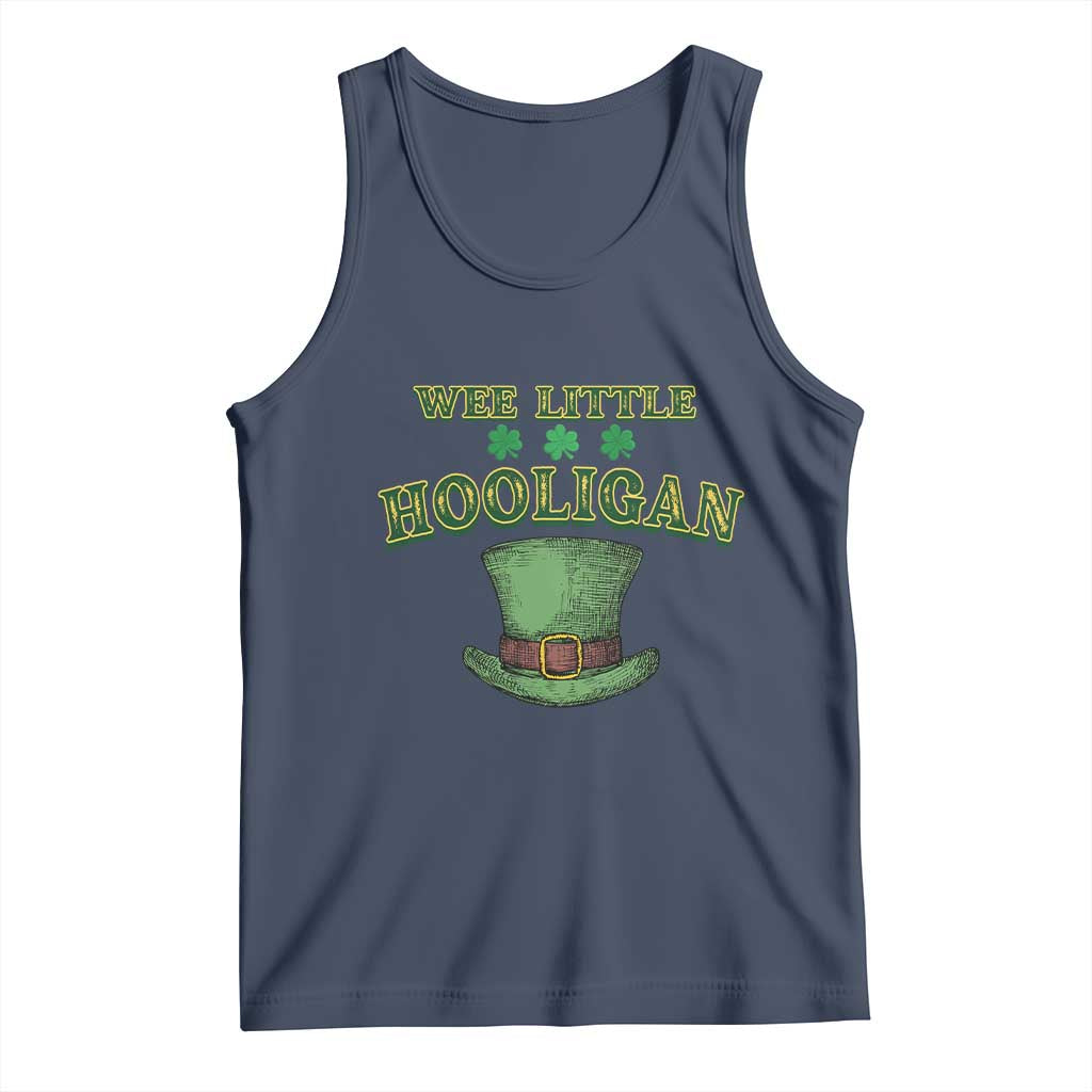 Funny St. Patrick's Day Tank Top Wee Little Hooligan Shamrock Leprechaun Hat