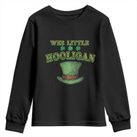 Funny St. Patrick's Day Youth Sweatshirt Wee Little Hooligan Shamrock Leprechaun Hat