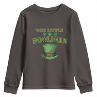 Funny St. Patrick's Day Youth Sweatshirt Wee Little Hooligan Shamrock Leprechaun Hat