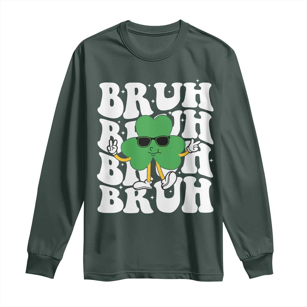 Funny St. Patrick's Day Bruh Long Sleeve Shirt