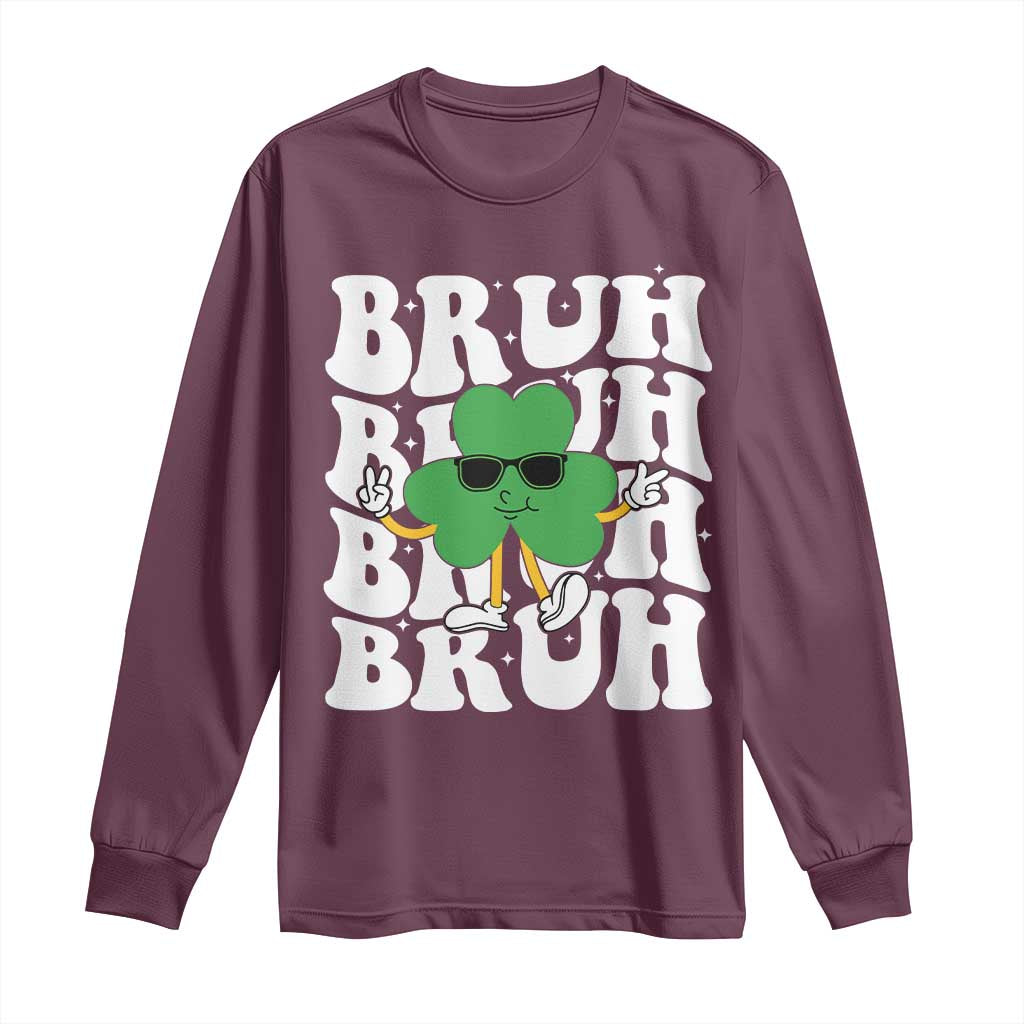 Funny St. Patrick's Day Bruh Long Sleeve Shirt