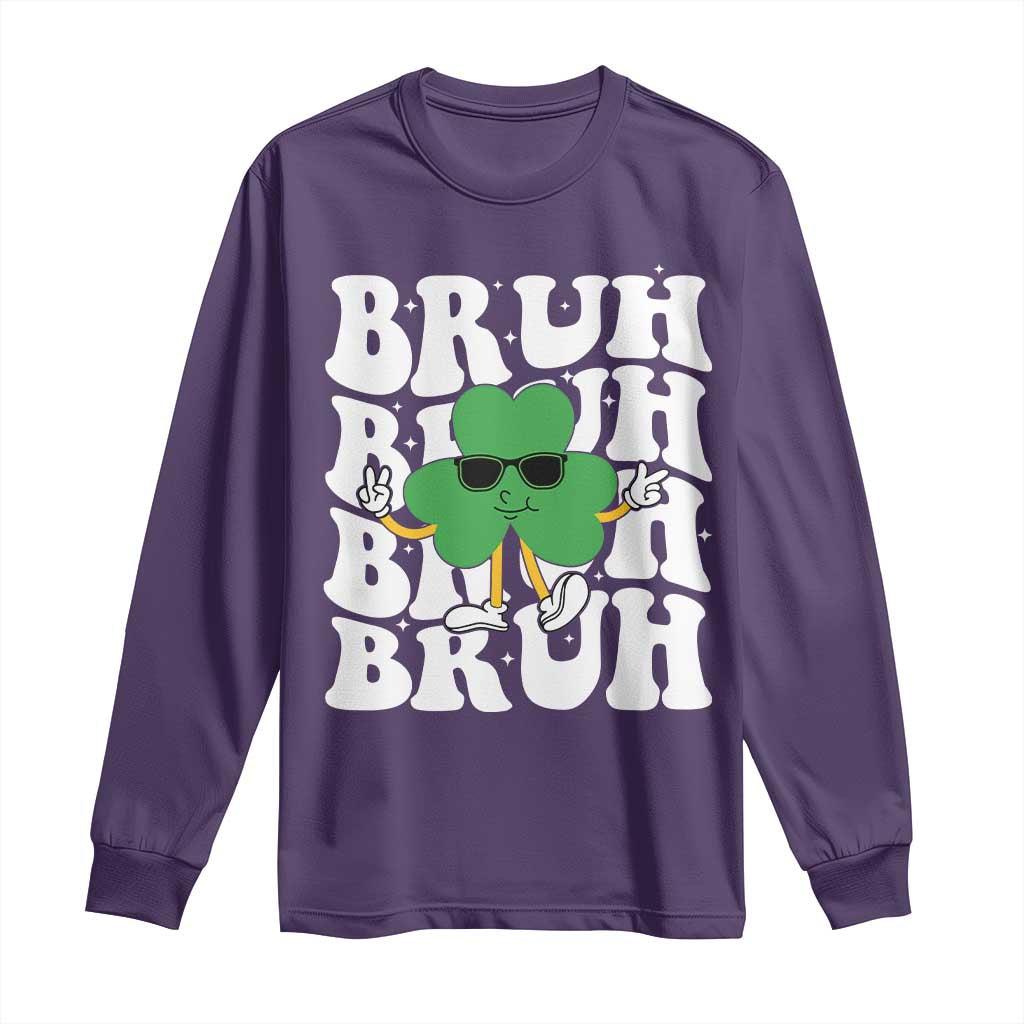 Funny St. Patrick's Day Bruh Long Sleeve Shirt
