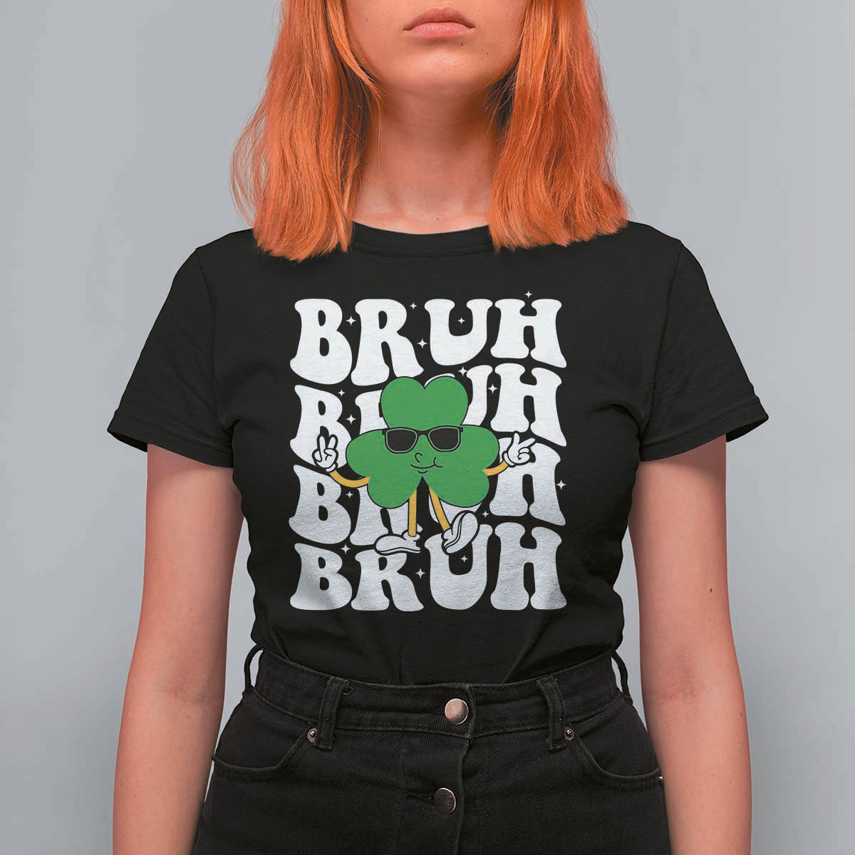 Funny St. Patrick's Day Bruh T Shirt For Women