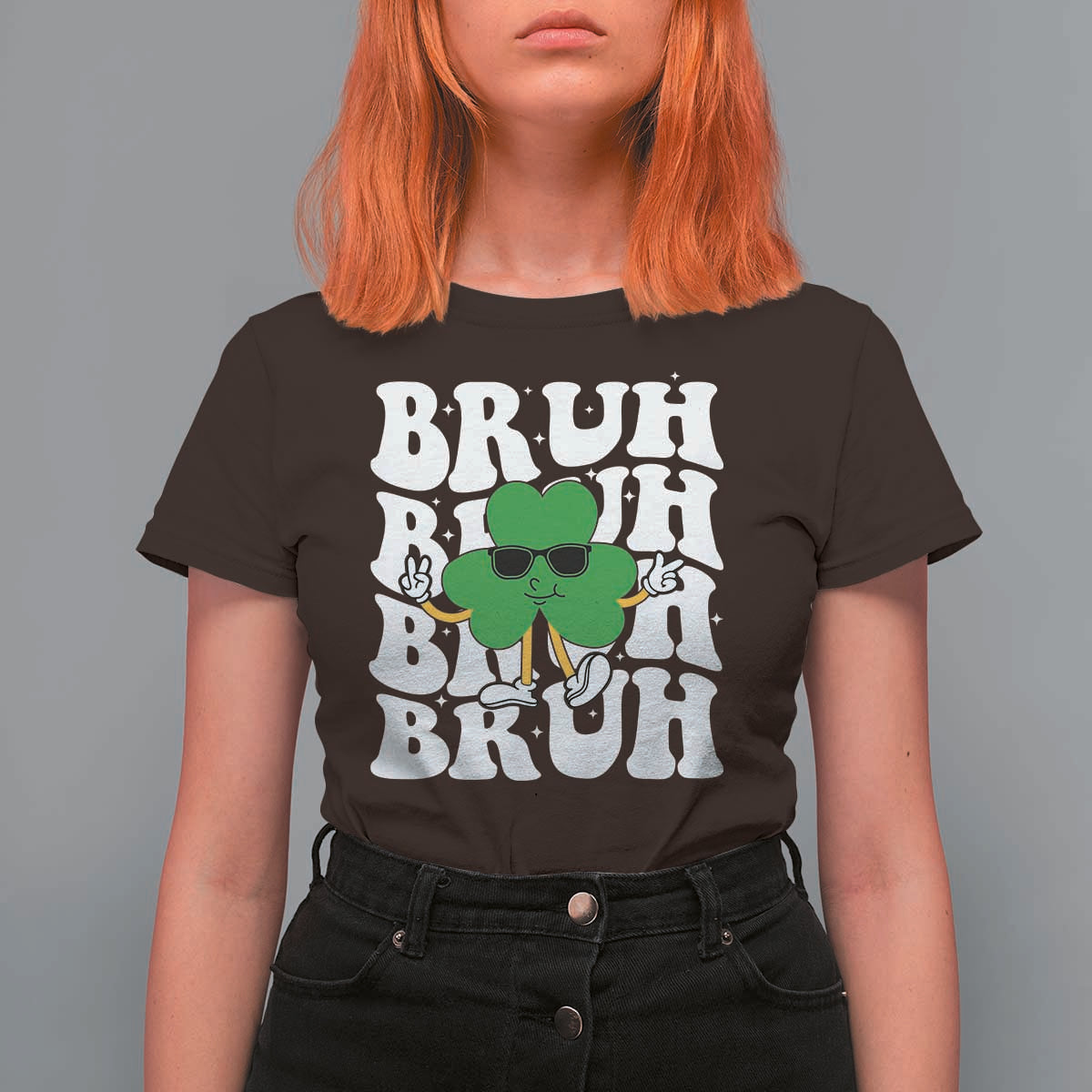Funny St. Patrick's Day Bruh T Shirt For Women
