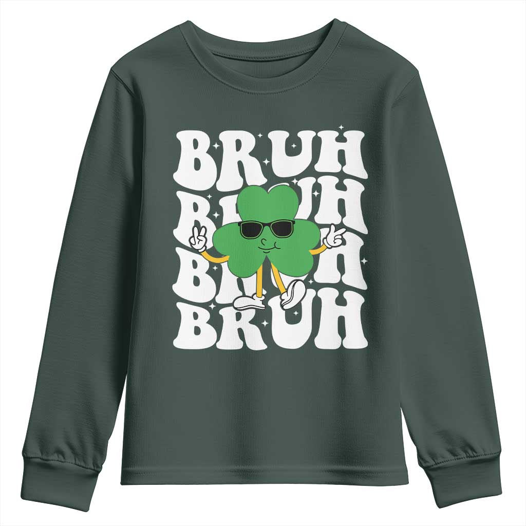 Funny St. Patrick's Day Bruh Youth Sweatshirt