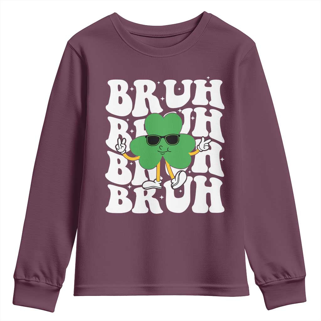 Funny St. Patrick's Day Bruh Youth Sweatshirt