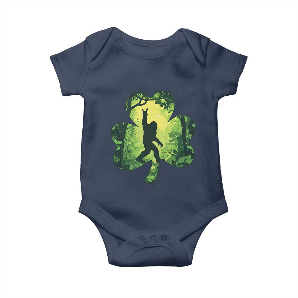 Funny St. Patrick's Day Bigfoot Baby Onesie Sasquatch Shamrock Irish