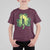 Funny St. Patrick's Day Bigfoot T Shirt For Kid Sasquatch Shamrock Irish
