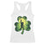 Funny St. Patrick's Day Bigfoot Racerback Tank Top Sasquatch Shamrock Irish