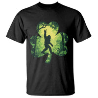 Funny St. Patrick's Day Bigfoot T Shirt Sasquatch Shamrock Irish