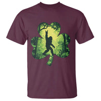 Funny St. Patrick's Day Bigfoot T Shirt Sasquatch Shamrock Irish