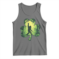 Funny St. Patrick's Day Bigfoot Tank Top Sasquatch Shamrock Irish