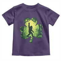 Funny St. Patrick's Day Bigfoot Toddler T Shirt Sasquatch Shamrock Irish