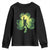 Funny St. Patrick's Day Bigfoot Youth Sweatshirt Sasquatch Shamrock Irish