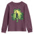 Funny St. Patrick's Day Bigfoot Youth Sweatshirt Sasquatch Shamrock Irish