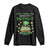 Funny St. Patrick's Day And Birthday Long Sleeve Shirt Shamrock Cupcake Leprechaun