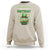 Funny St. Patrick's Day And Birthday Sweatshirt Shamrock Cupcake Leprechaun