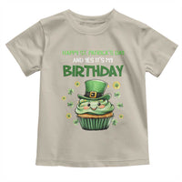 Funny St. Patrick's Day And Birthday Toddler T Shirt Shamrock Cupcake Leprechaun