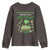 Funny St. Patrick's Day And Birthday Youth Sweatshirt Shamrock Cupcake Leprechaun