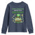Funny St. Patrick's Day And Birthday Youth Sweatshirt Shamrock Cupcake Leprechaun