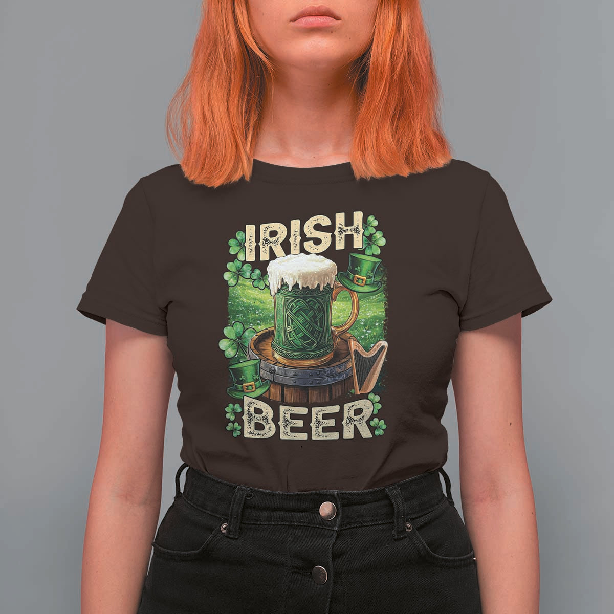 Funny St. Patrick's Day Irish Beer T Shirt For Women