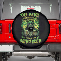 Funny Irish Beer Spare Tire Cover The Devil Whispered I'm Coming For You I Whisper Back Bring Beer