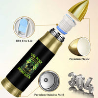 Funny Irish Beer Bullet Tumbler The Devil Whispered I'm Coming For You I Whisper Back Bring Beer