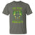 Funny Irish Beer T Shirt The Devil Whispered I'm Coming For You I Whisper Back Bring Beer