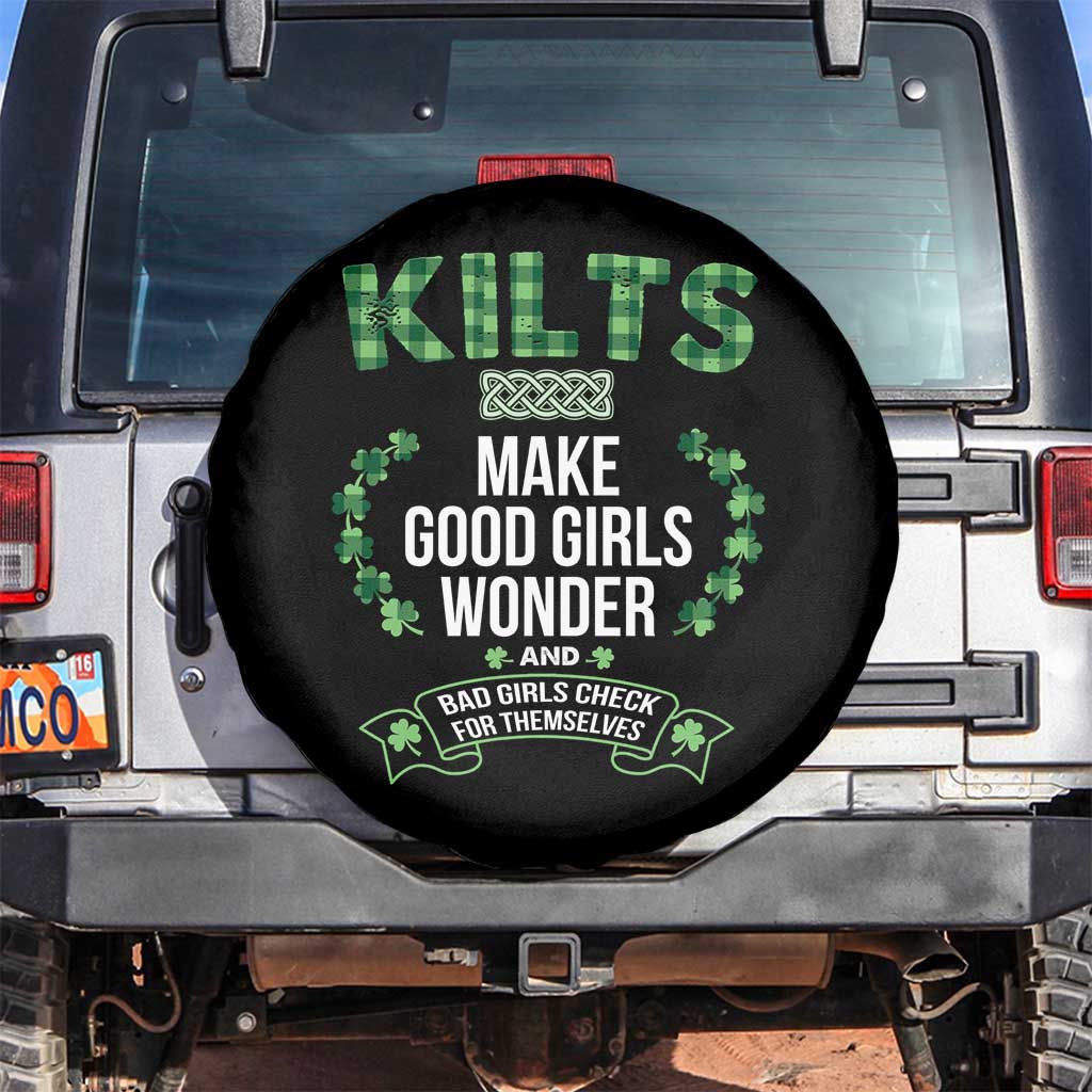 Funny Scots-Irish Kilts Spare Tire Cover Make Good Girls Wonder And Bad Girls Check For Themselves