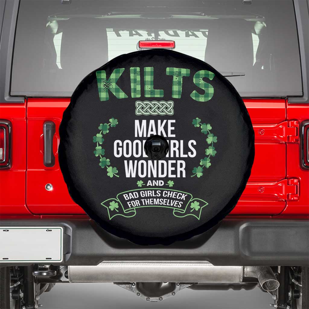 Funny Scots-Irish Kilts Spare Tire Cover Make Good Girls Wonder And Bad Girls Check For Themselves
