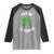 Funny St. Patrick's Day Cannabis Raglan Shirt Kiss Me I'm Highrish