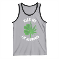 Funny St. Patrick's Day Cannabis Tank Top Kiss Me I'm Highrish