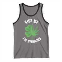 Funny St. Patrick's Day Cannabis Tank Top Kiss Me I'm Highrish