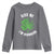 Funny St. Patrick's Day Cannabis Youth Sweatshirt Kiss Me I'm Highrish