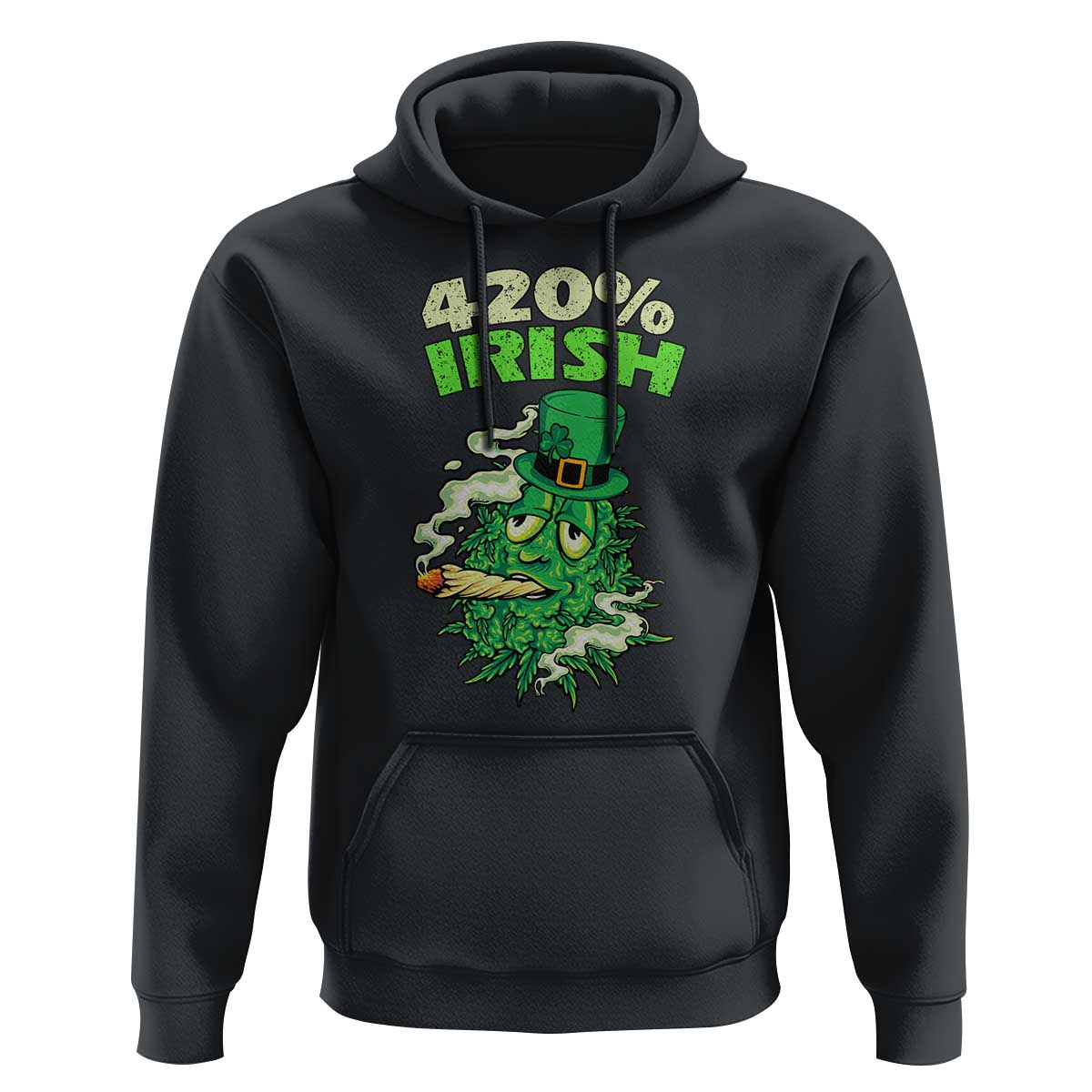 Funny St. Patrick's Day Cannabis Hoodie 420% Irish Weed