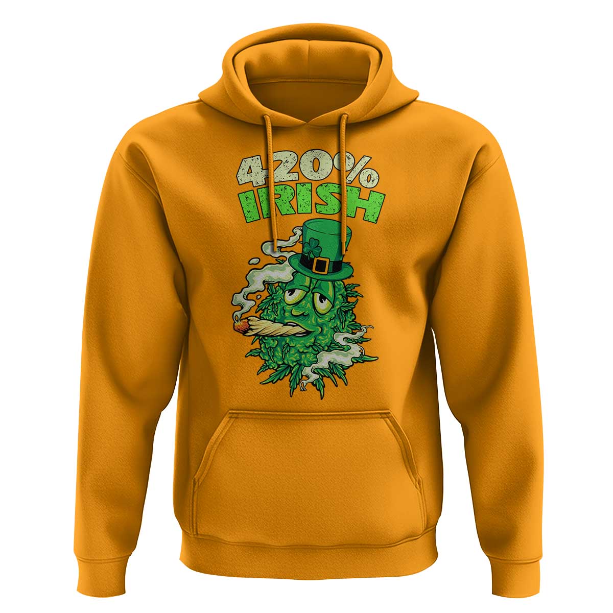 Funny St. Patrick's Day Cannabis Hoodie 420% Irish Weed