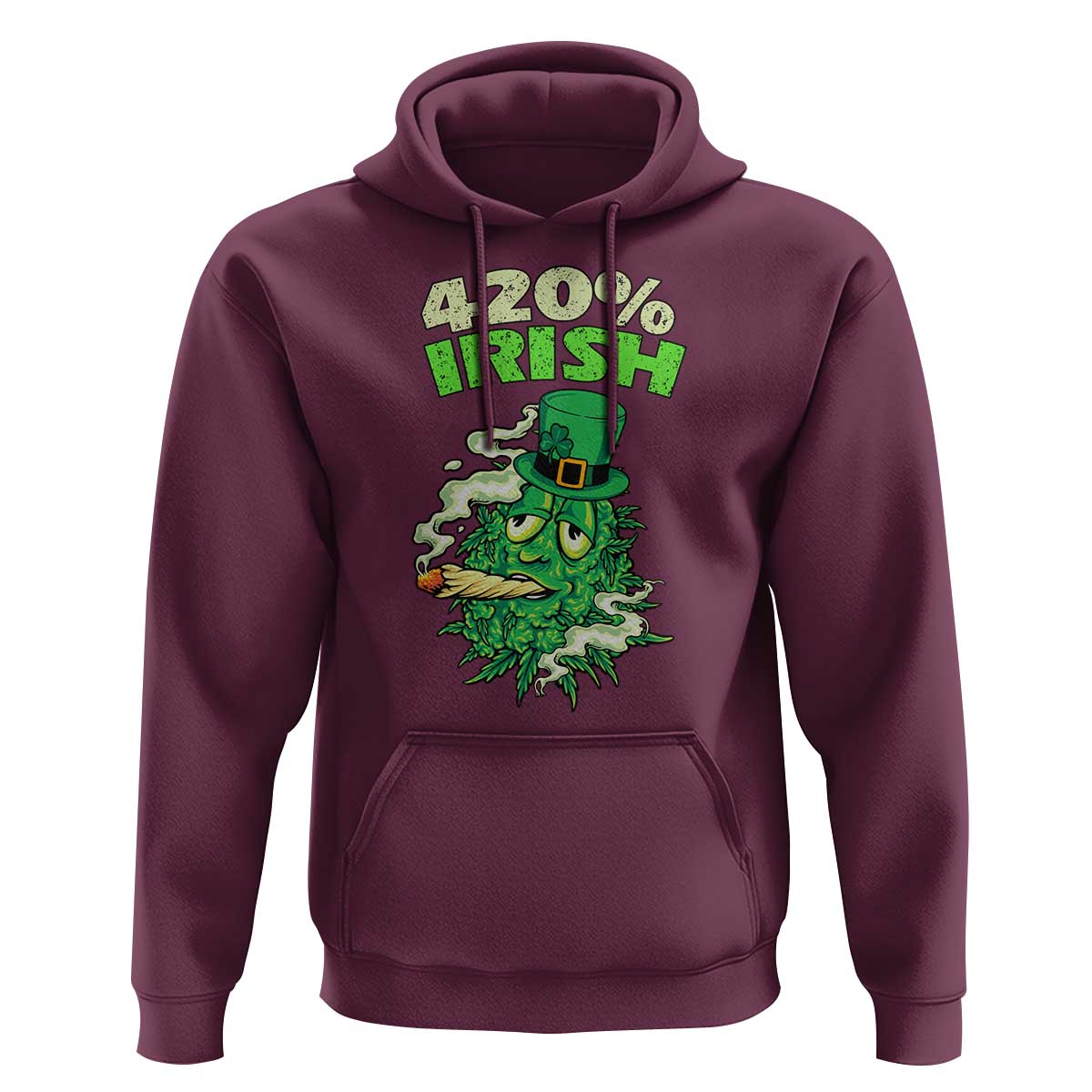Funny St. Patrick's Day Cannabis Hoodie 420% Irish Weed