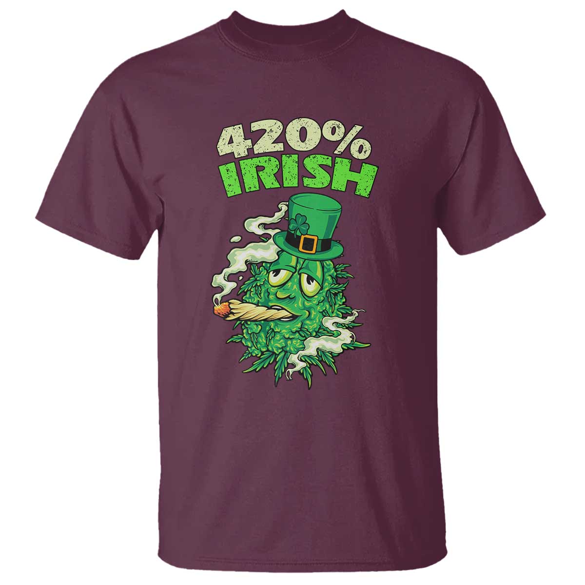 Funny St. Patrick's Day Cannabis T Shirt 420% Irish Weed