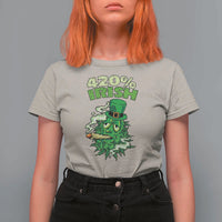Funny St. Patrick's Day Cannabis T Shirt For Women 420% Irish Weed