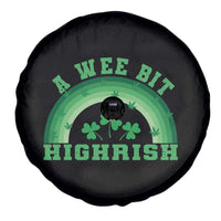 Funny St. Patrick's Day Marijuana Spare Tire Cover A Wee Bit Highrish 420 Weed Cannabis