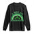 Funny St. Patrick's Day Marijuana Long Sleeve Shirt A Wee Bit Highrish 420 Weed Cannabis